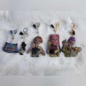 KPop Demon Hunters HUNTR/X Key Chain Bag Charm Set